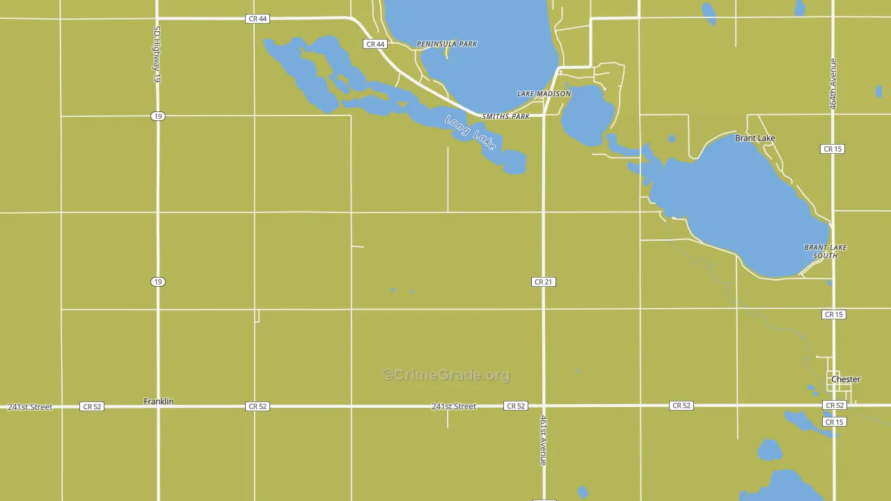 Smiths Park, SD Map of Theft Rates