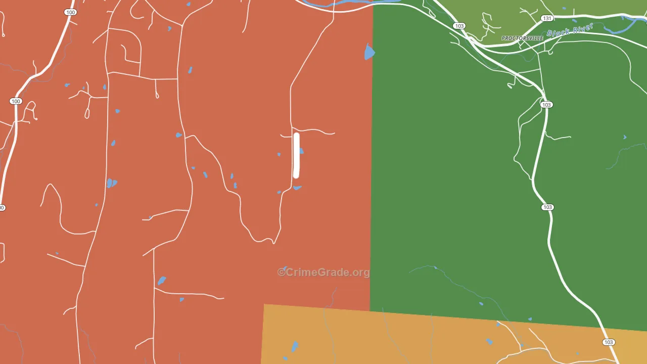 Smithville, VT Map of Theft Rates