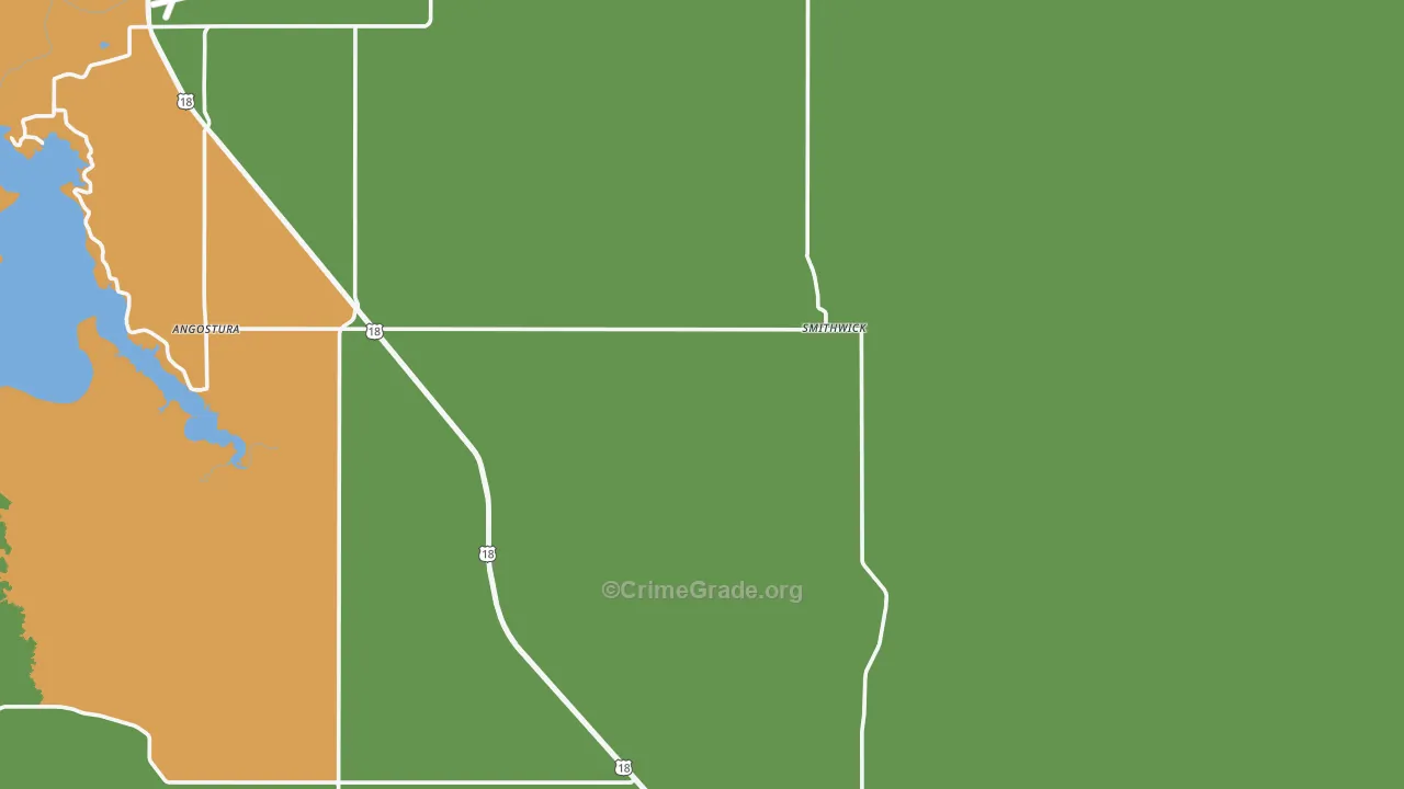 Smithwick, SD Map of Theft Rates