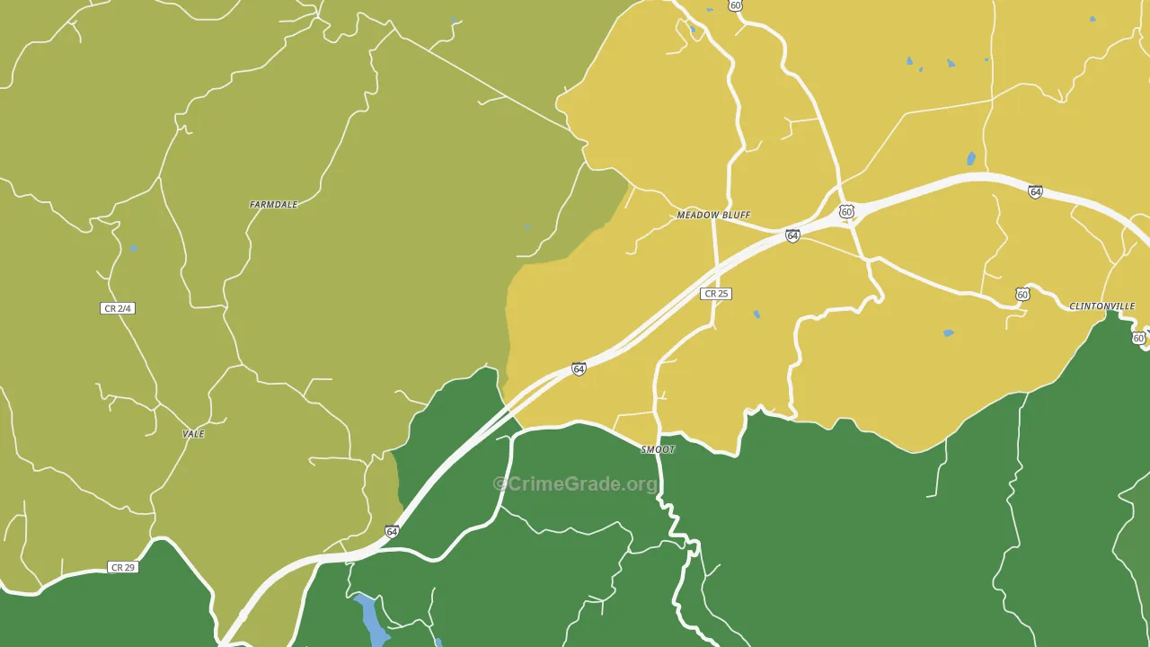 Smoot, WV Map of Theft Rates