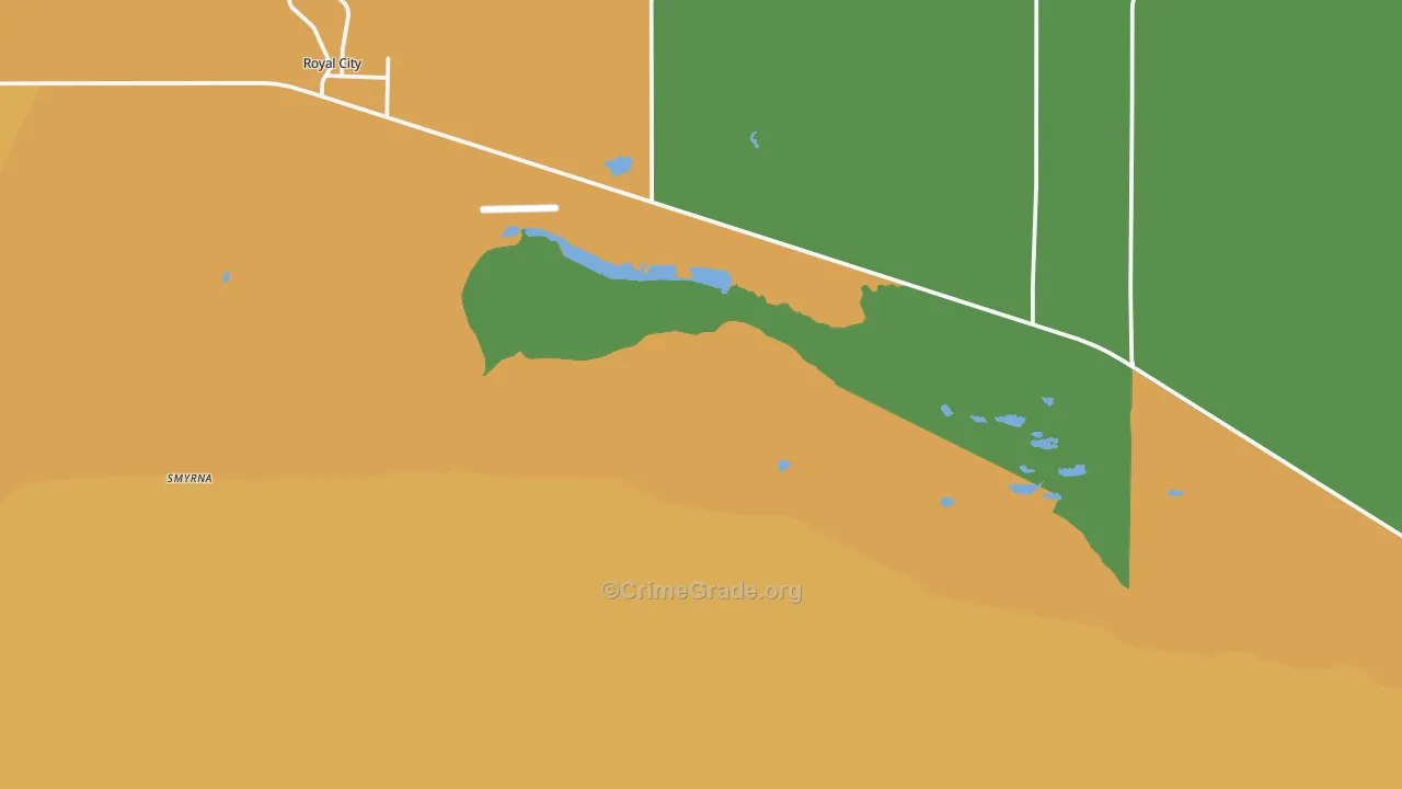 Smyrna, WA Map of Theft Rates
