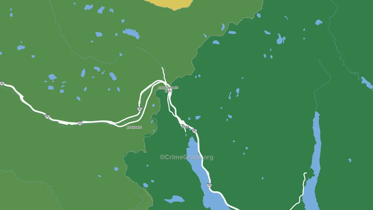 Snoqualmie Pass, WA Map of Theft Rates