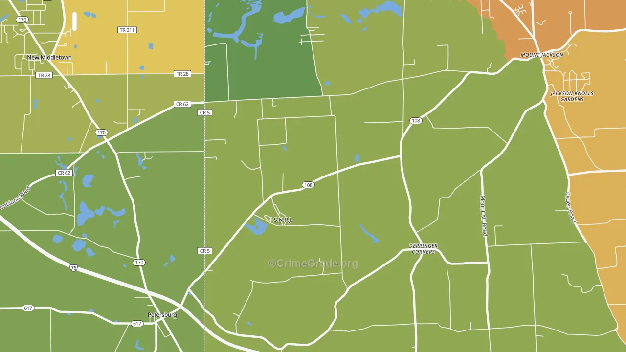 S.N.P.J., PA Map of Theft Rates