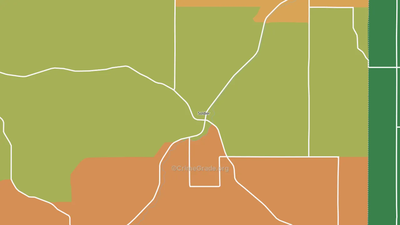 Soldier, IA Map of Theft Rates