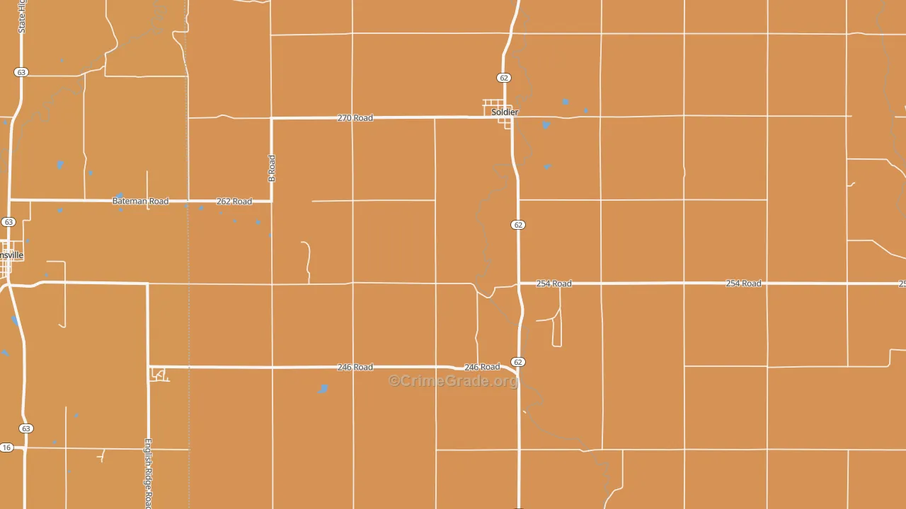 Soldier, KS Map of Theft Rates