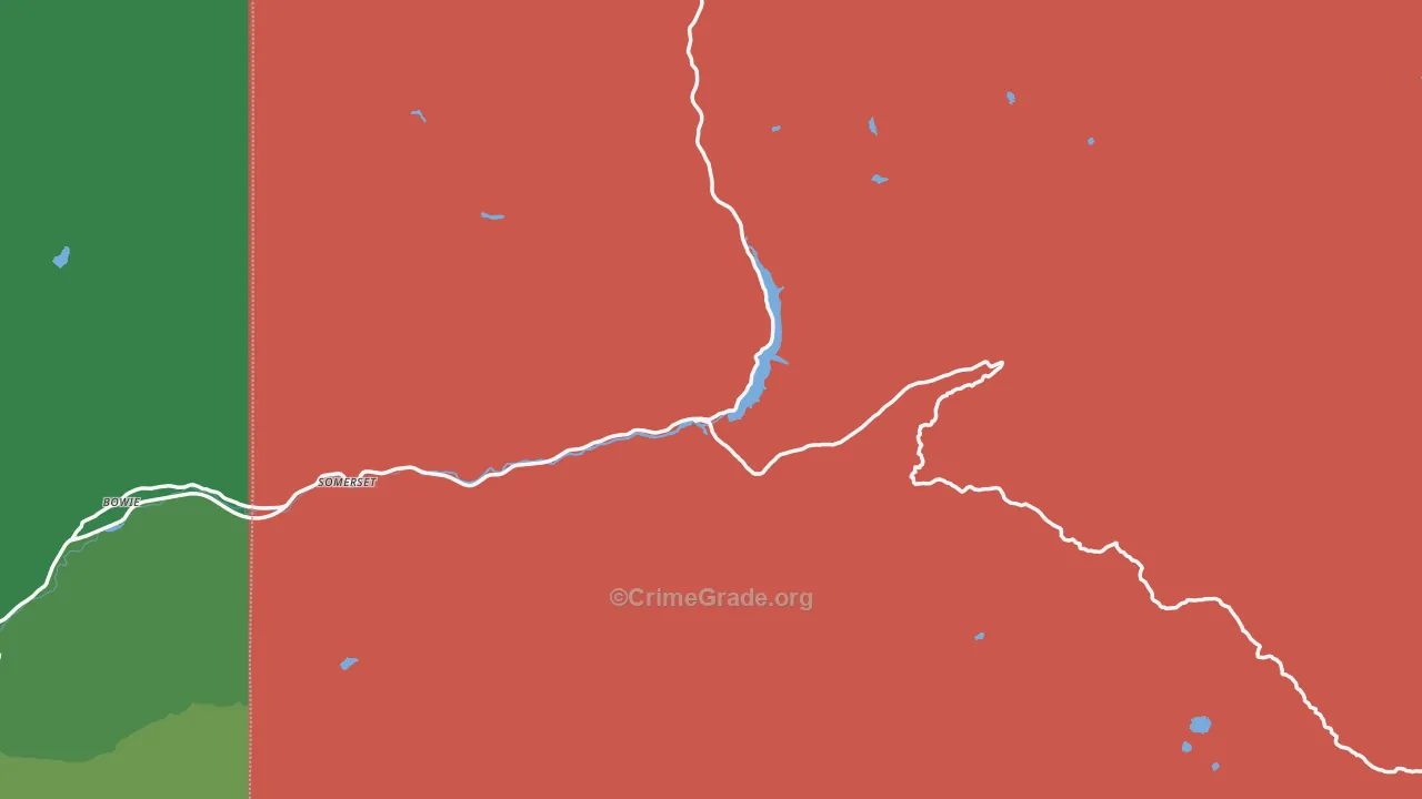 Somerset, CO Map of Theft Rates