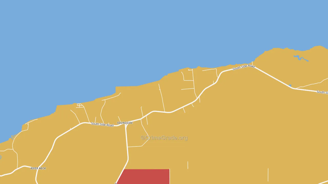 Soundside, NC Map of Theft Rates