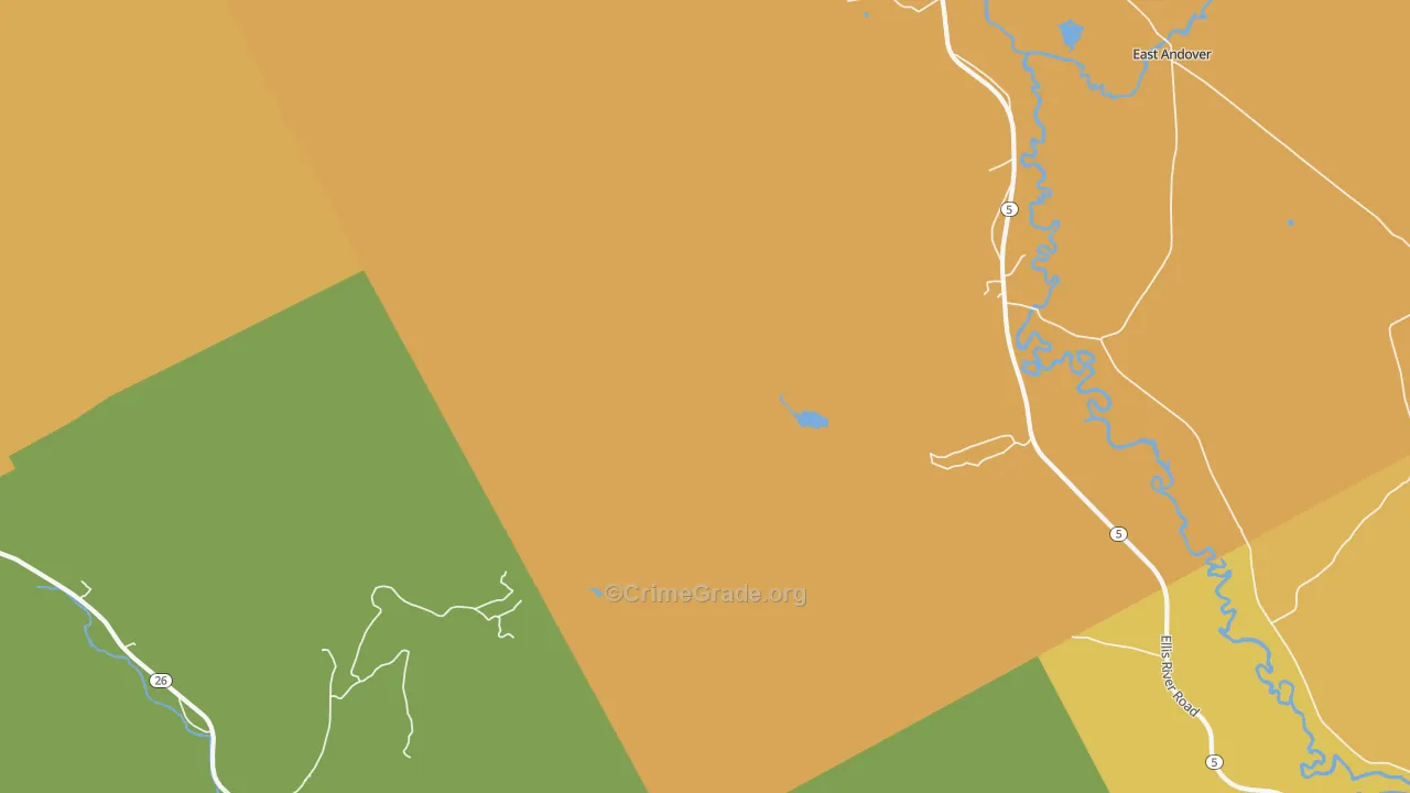 South Andover, ME Map of Theft Rates