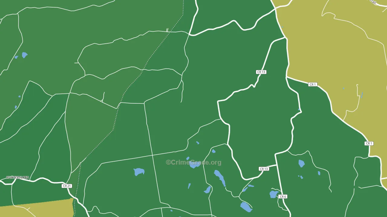 South Berne, NY Map of Theft Rates