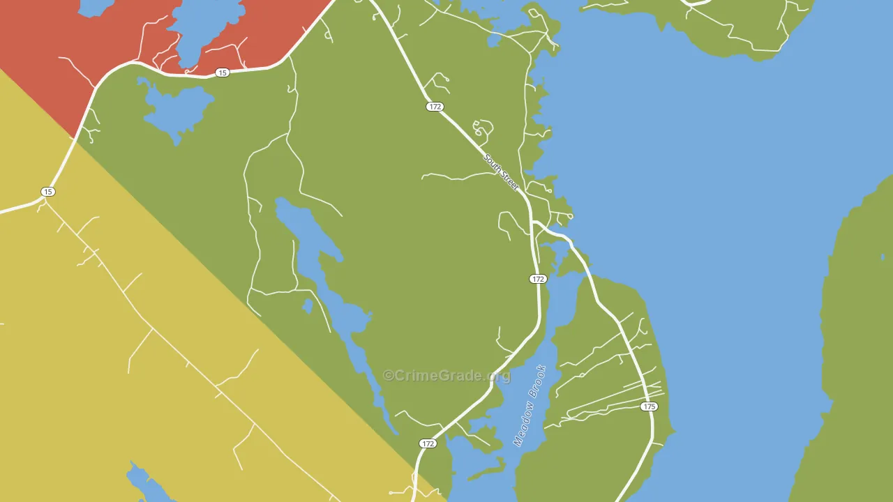 South Blue Hill, ME Map of Theft Rates
