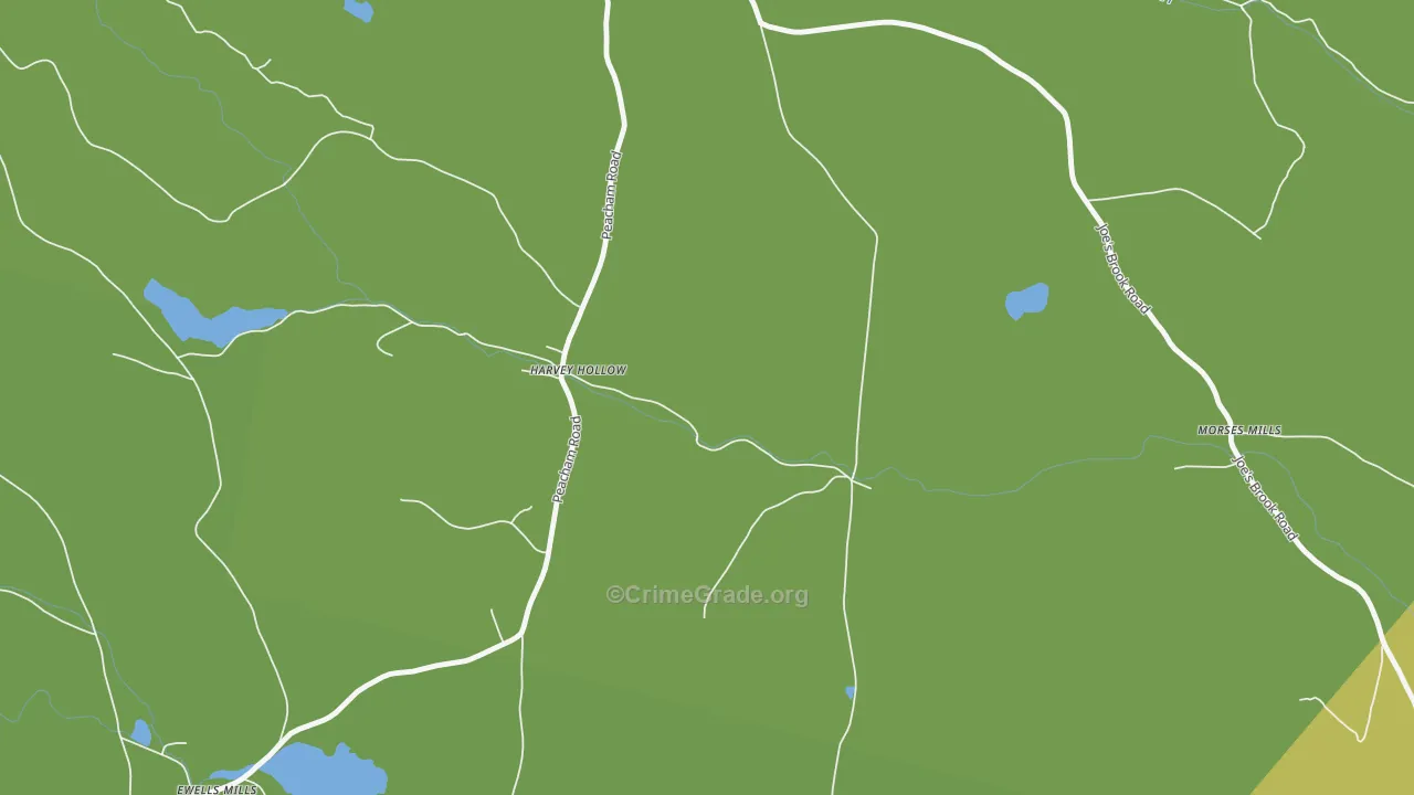 South Danville, VT Map of Theft Rates