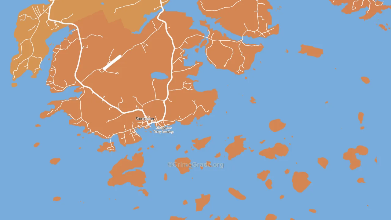 South Deer Isle, ME Map of Theft Rates