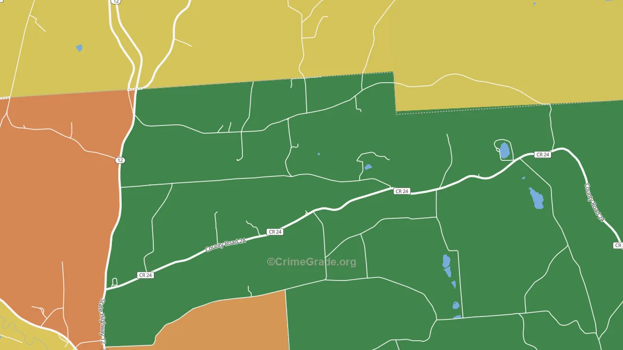 South Hamilton, NY Map of Theft Rates