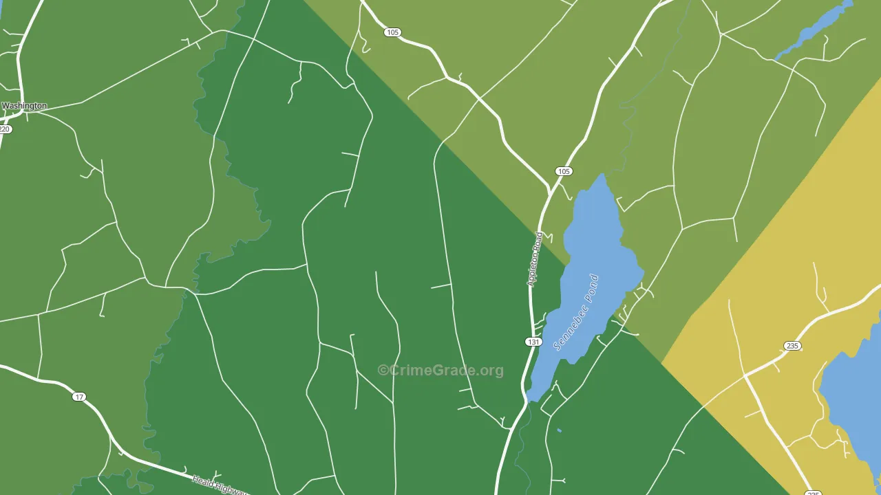 South Hope, ME Map of Theft Rates