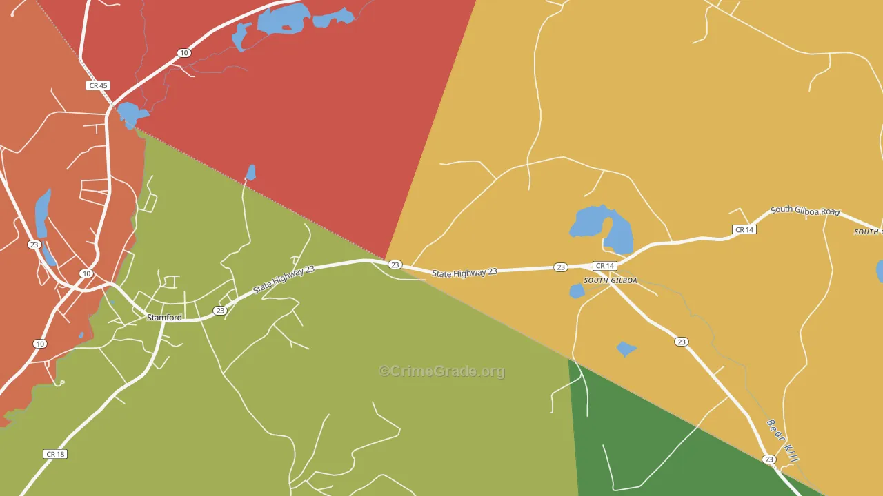 South Jefferson, NY Map of Theft Rates