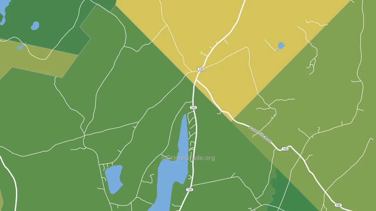 South Liberty, ME Map of Theft Rates