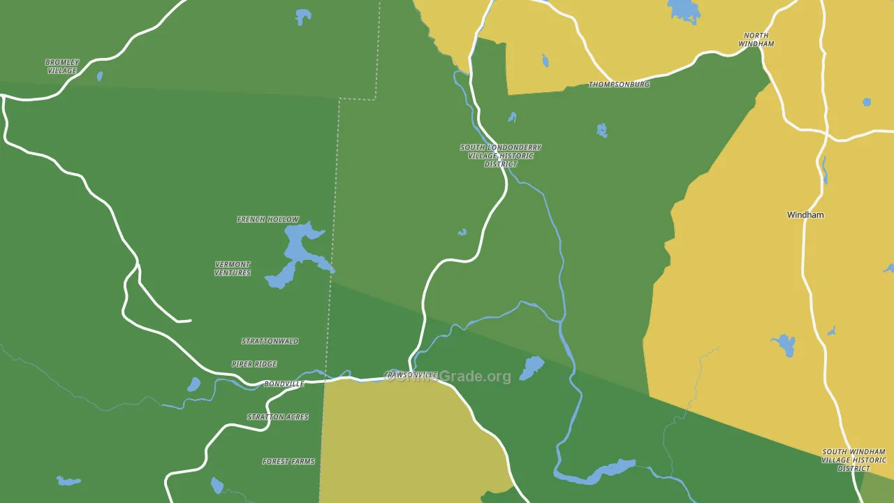 South Londonderry, VT Map of Theft Rates
