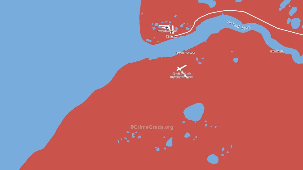 South Naknek, AK Map of Theft Rates