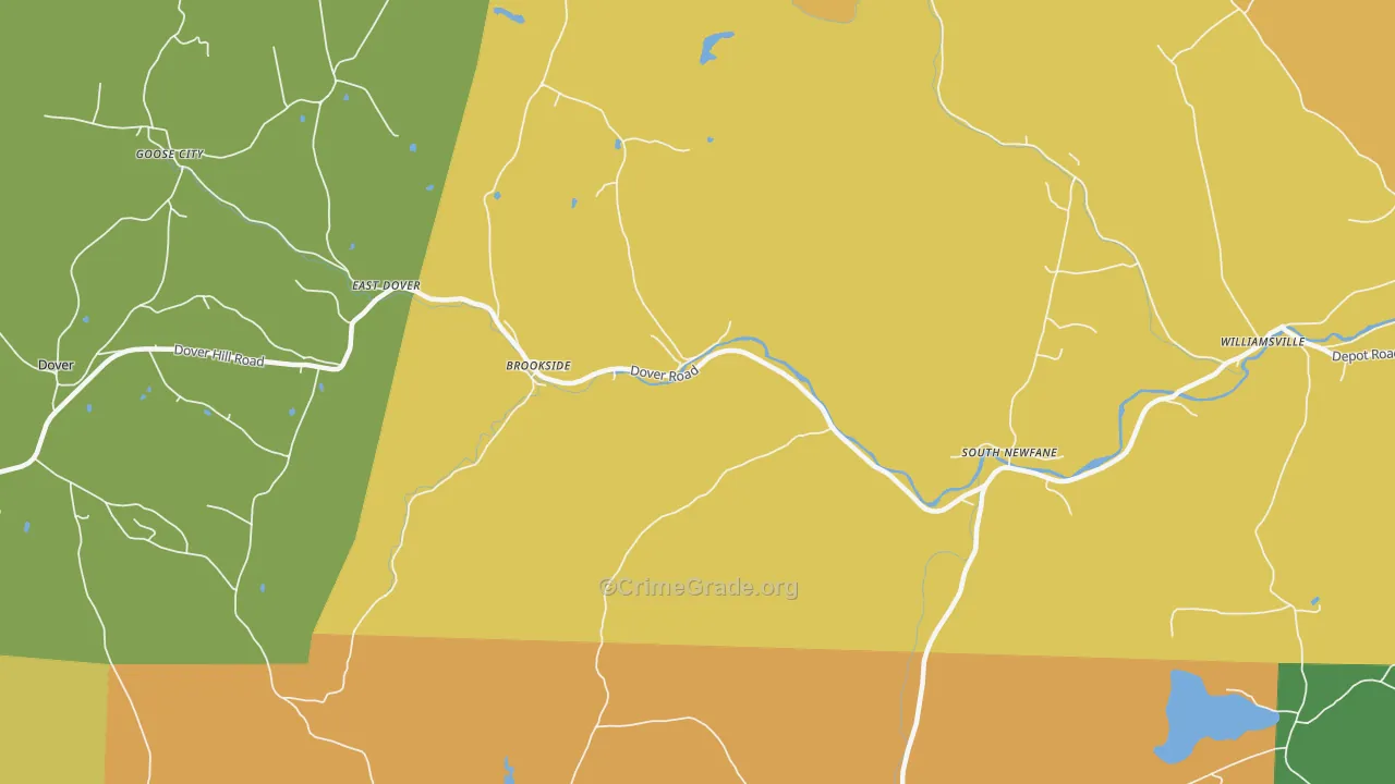 South Newfane, VT Map of Theft Rates