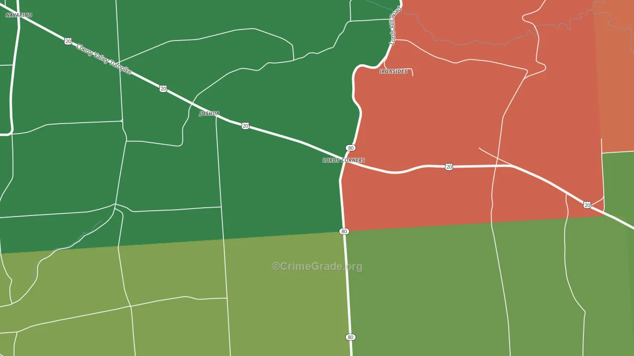 South Onondaga, NY Map of Theft Rates