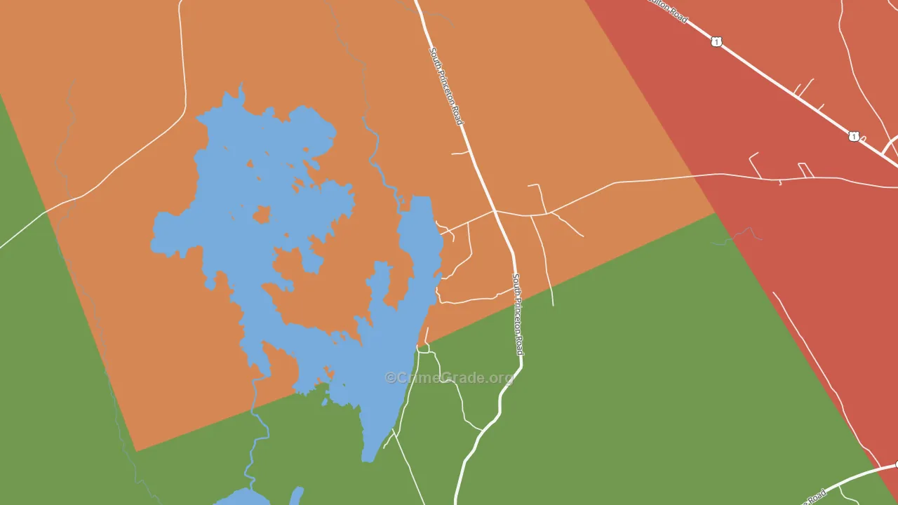 South Princeton, ME Map of Theft Rates
