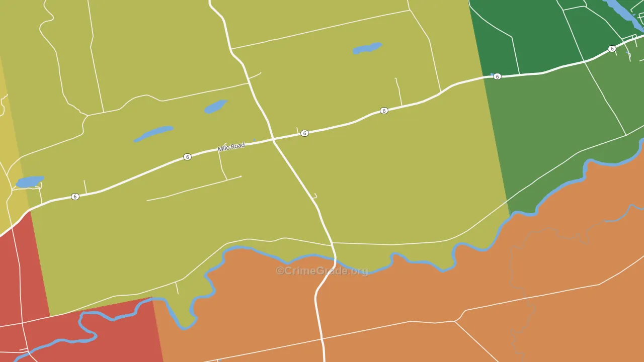South Sebec, ME Map of Theft Rates