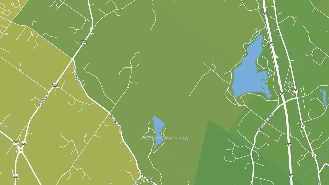 South Windham, ME Map of Theft Rates