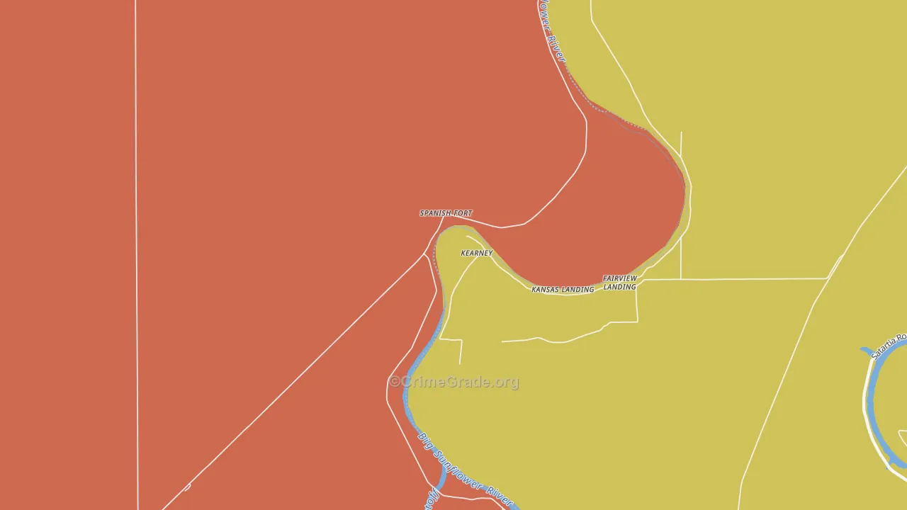 Spanish Fort, MS Map of Theft Rates