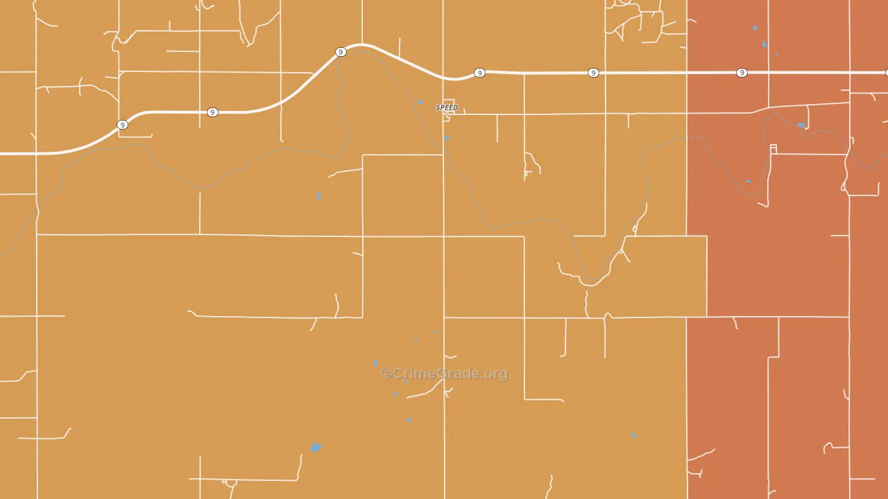 Speed, KS Map of Theft Rates