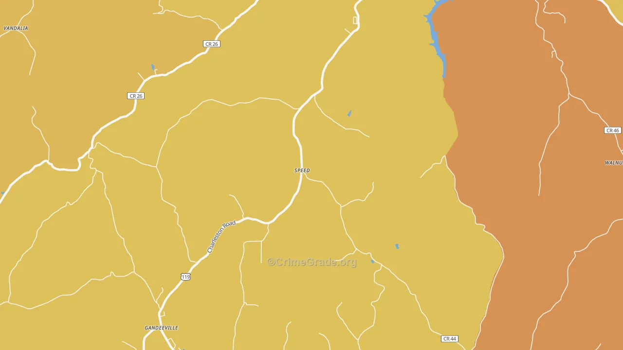 Speed, WV Map of Theft Rates