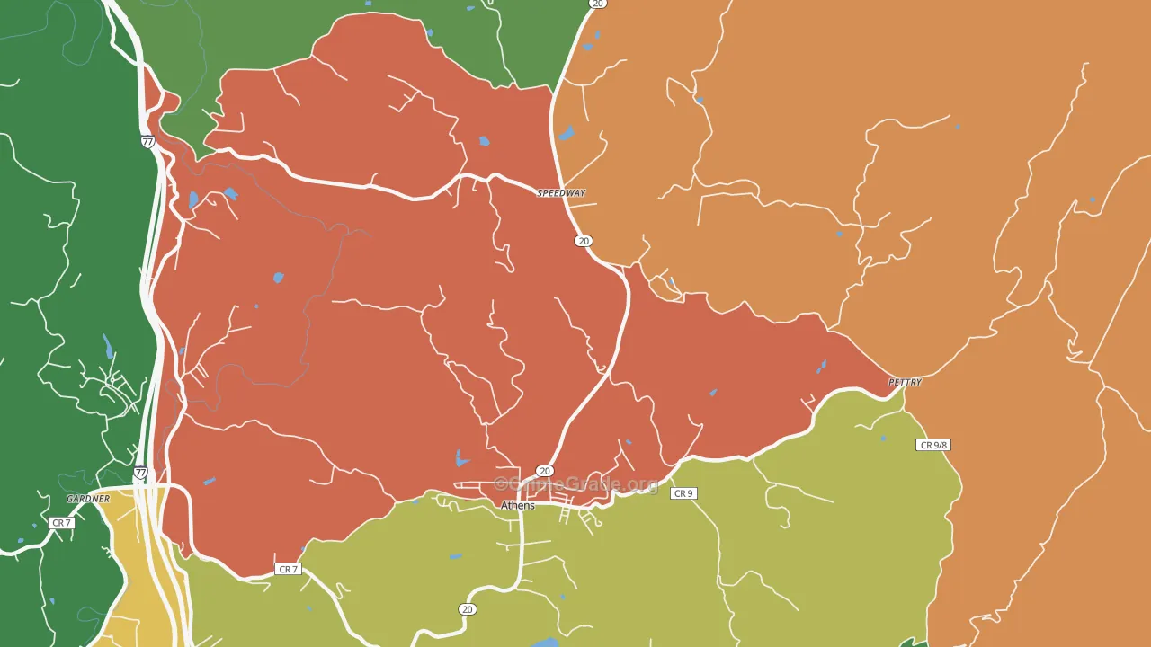 Speedway, WV Map of Theft Rates