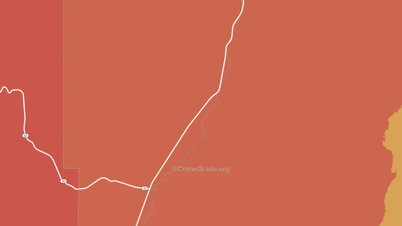 Spry, UT Map of Theft Rates