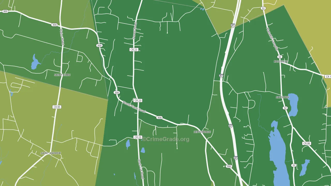 St. Andrew, NY Map of Theft Rates