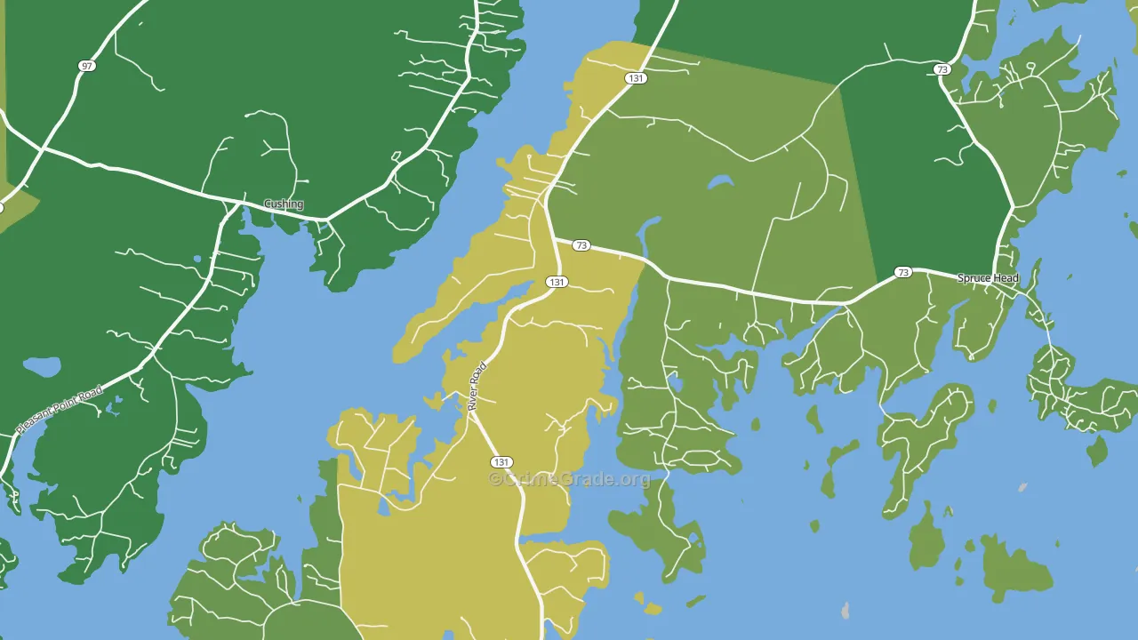 St. George, ME Map of Theft Rates
