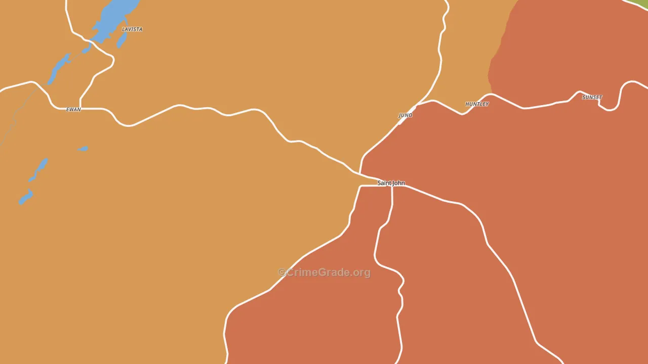 St. John, WA Map of Theft Rates