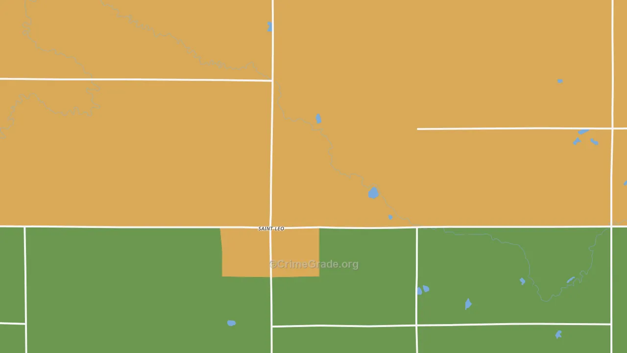 St. Leo, MN Map of Theft Rates