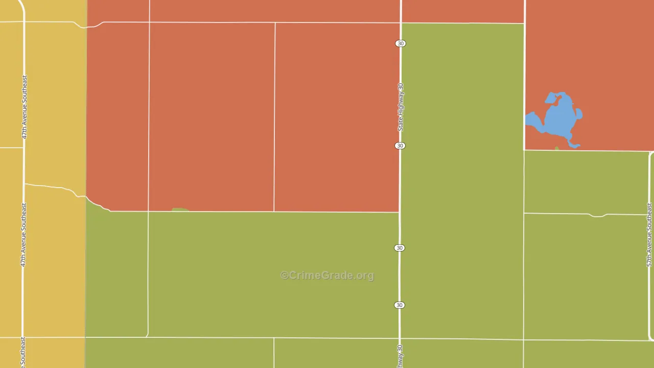 St. Paul, ND Map of Theft Rates