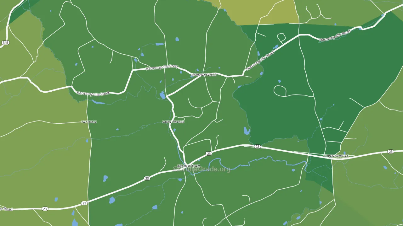 St. Peters, PA Map of Theft Rates