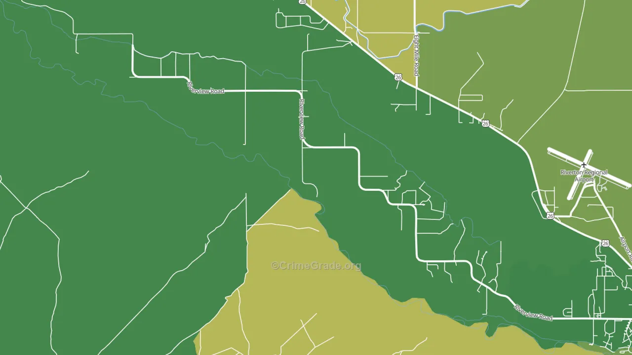 St. Stephens, WY Map of Theft Rates
