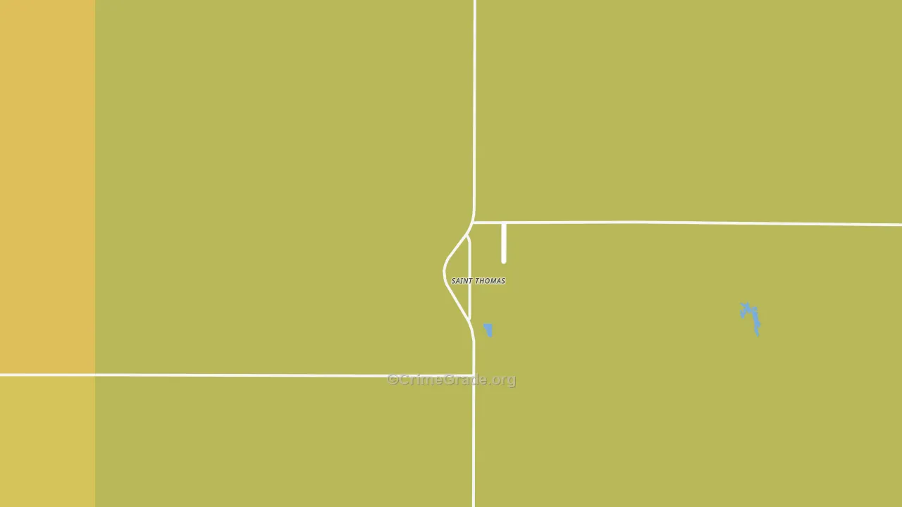 St. Thomas, ND Map of Theft Rates