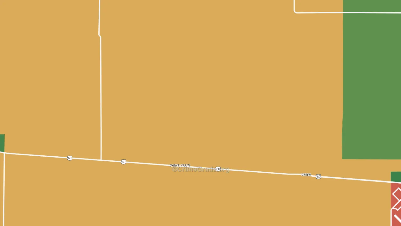 St. Vrain, NM Map of Theft Rates