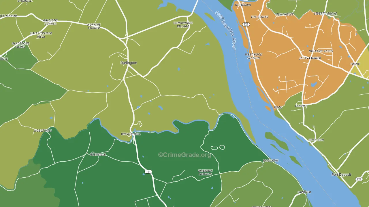 Stafford, MD Map of Theft Rates