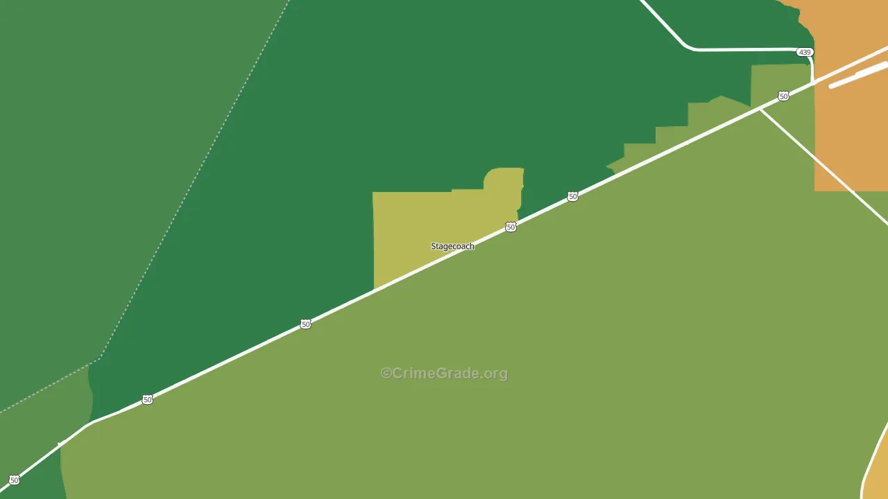 Stagecoach, NV Map of Theft Rates