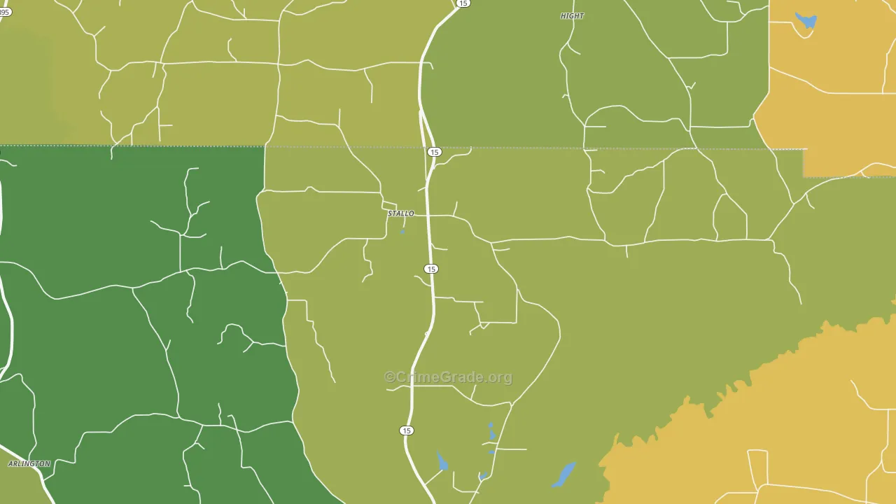 Stallo, MS Map of Theft Rates