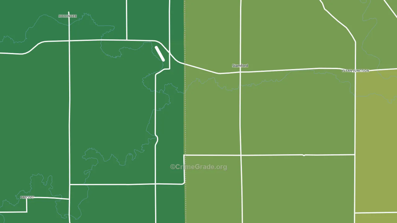 Stamford, NE Map of Theft Rates