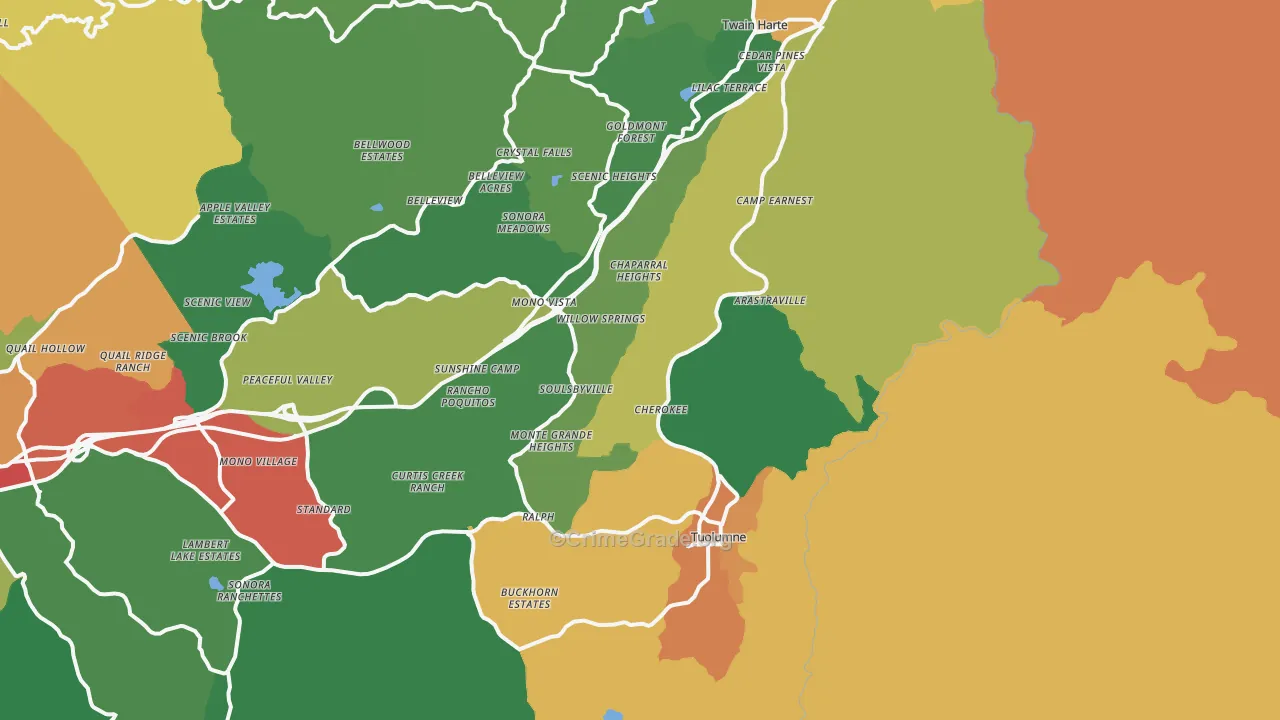Standard, CA Map of Theft Rates