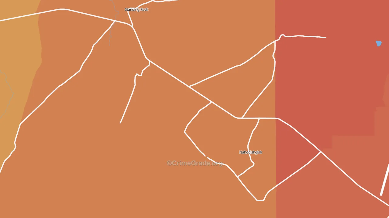 Standing Rock, NM Map of Theft Rates