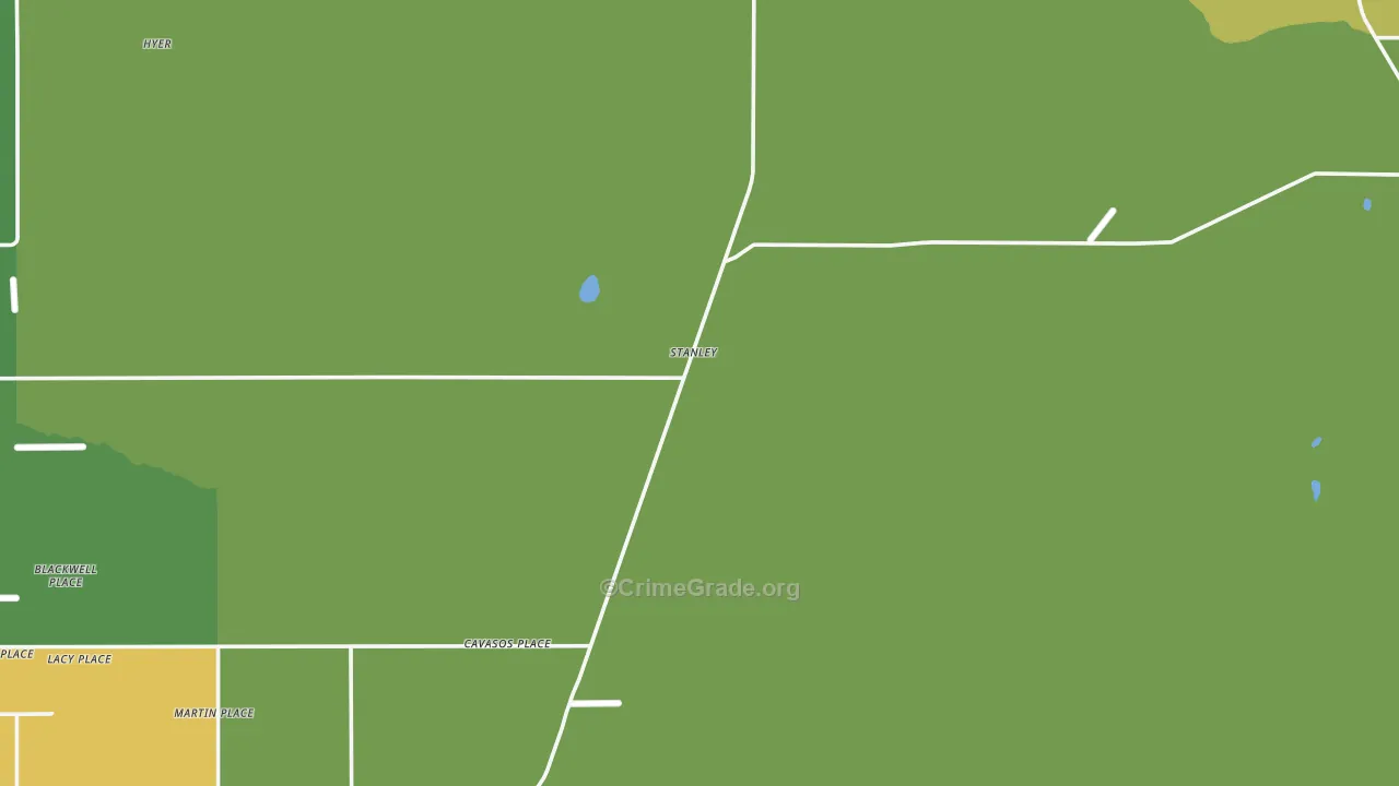 Stanley, NM Map of Theft Rates