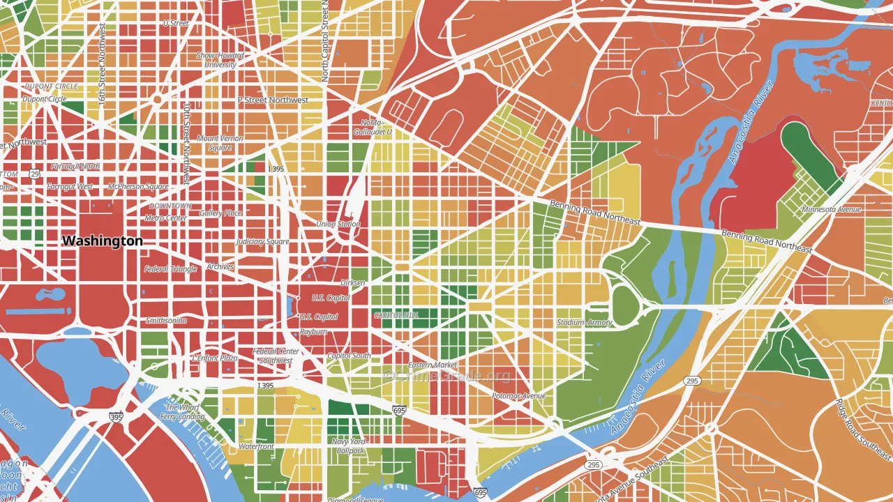 Stanton Park, Washington, DC Map of Theft Rates