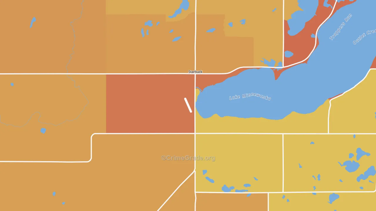 Starbuck, MN Map of Theft Rates